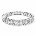 Round Lab-Grown Diamond Full Eternity Band