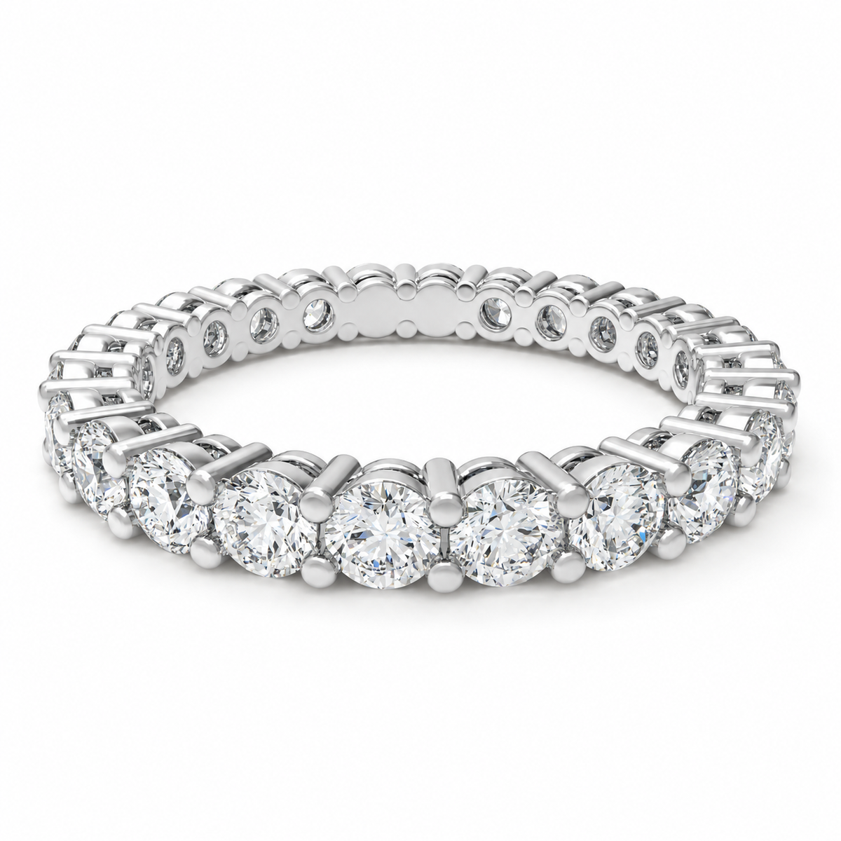 Round Lab-Grown Diamond Full Eternity Band
