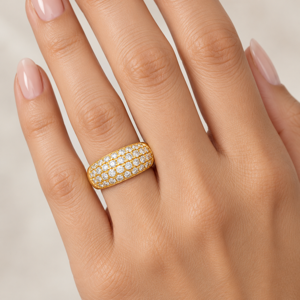 0.73 CTW Lab-Grown Diamond Ring in 10K, 14K or 18K Yellow Gold