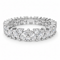 Eternal Leaves Marquise & Round Lab-Grown Diamond Eternity Ring