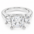ELVORIQUE Triple-Row Pavé Lab-Grown Diamond Wedding Band
