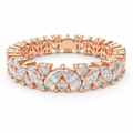 ELVORIQUE Marquise & Round Lab-Grown Diamond Eternity Ring