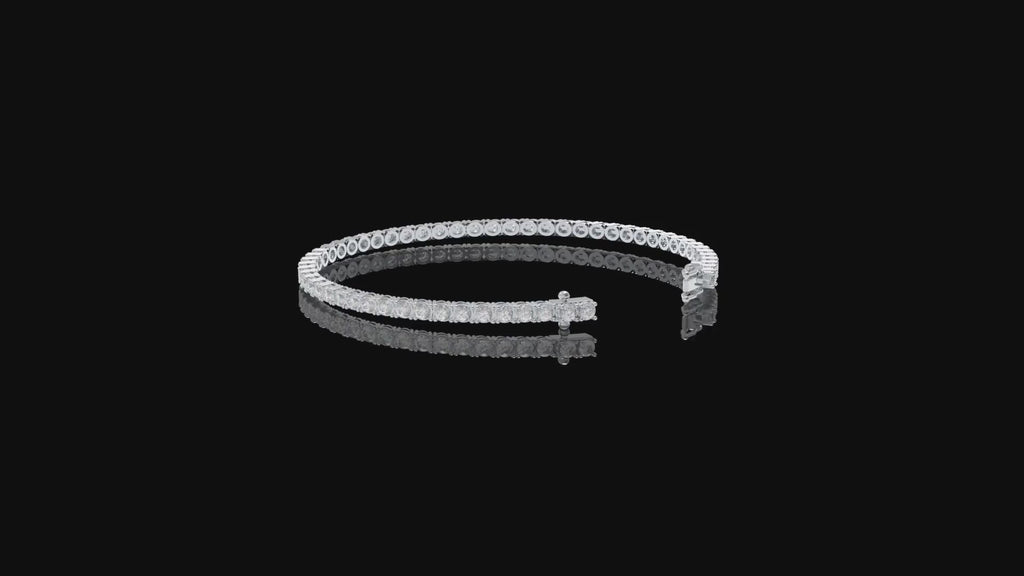 ELVORIQUE 6CT Moissanite Tennis Bracelet in 925 Sterling Silver