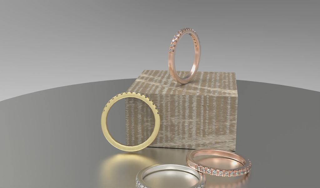Timeless Brilliance Lab-Grown Diamond Half Eternity Band