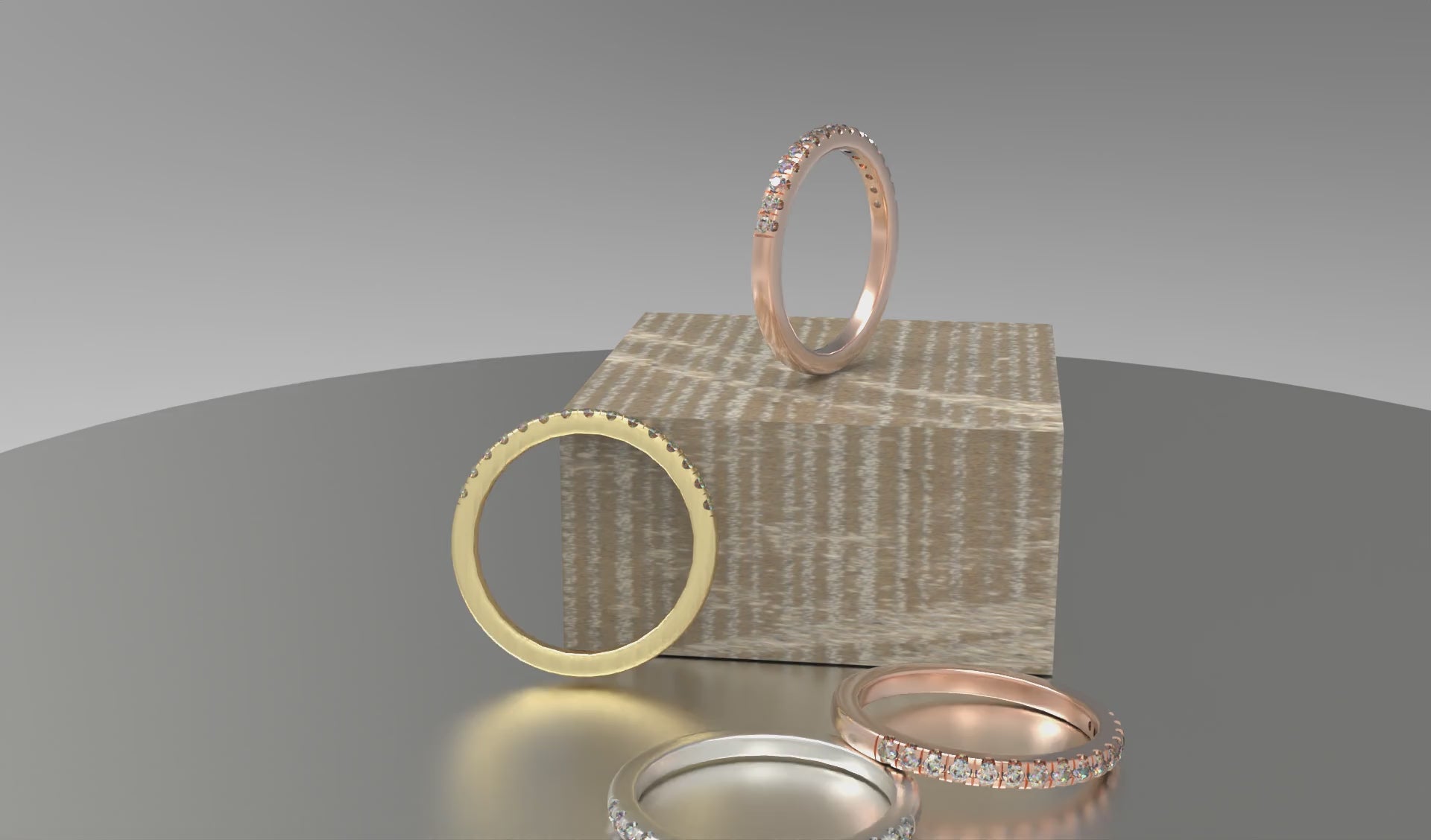 Timeless Brilliance Lab-Grown Diamond Half Eternity Band