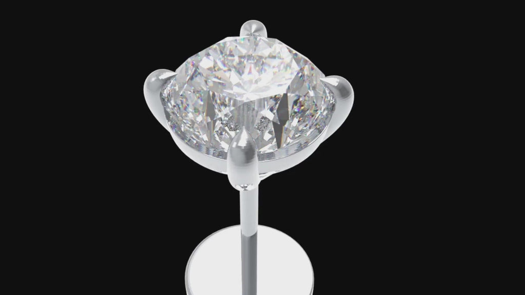 Pure First Light Lab-Grown Diamond Solitaire Stud Earrings