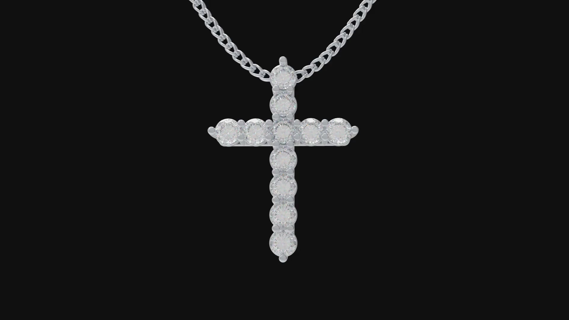 925 Sterling Silver Pendant Necklace with 1ct Lab-Created Rubies (11 Round 3mm) - 450mm Chain, Anniversary & Valentine's Day Gift for Her